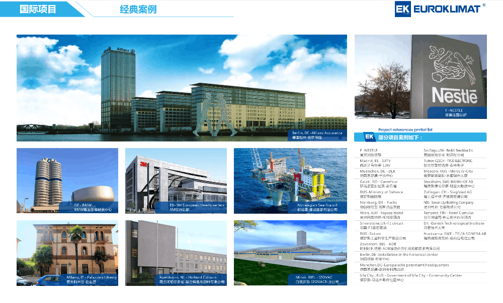EK空调-国际项目经典案例